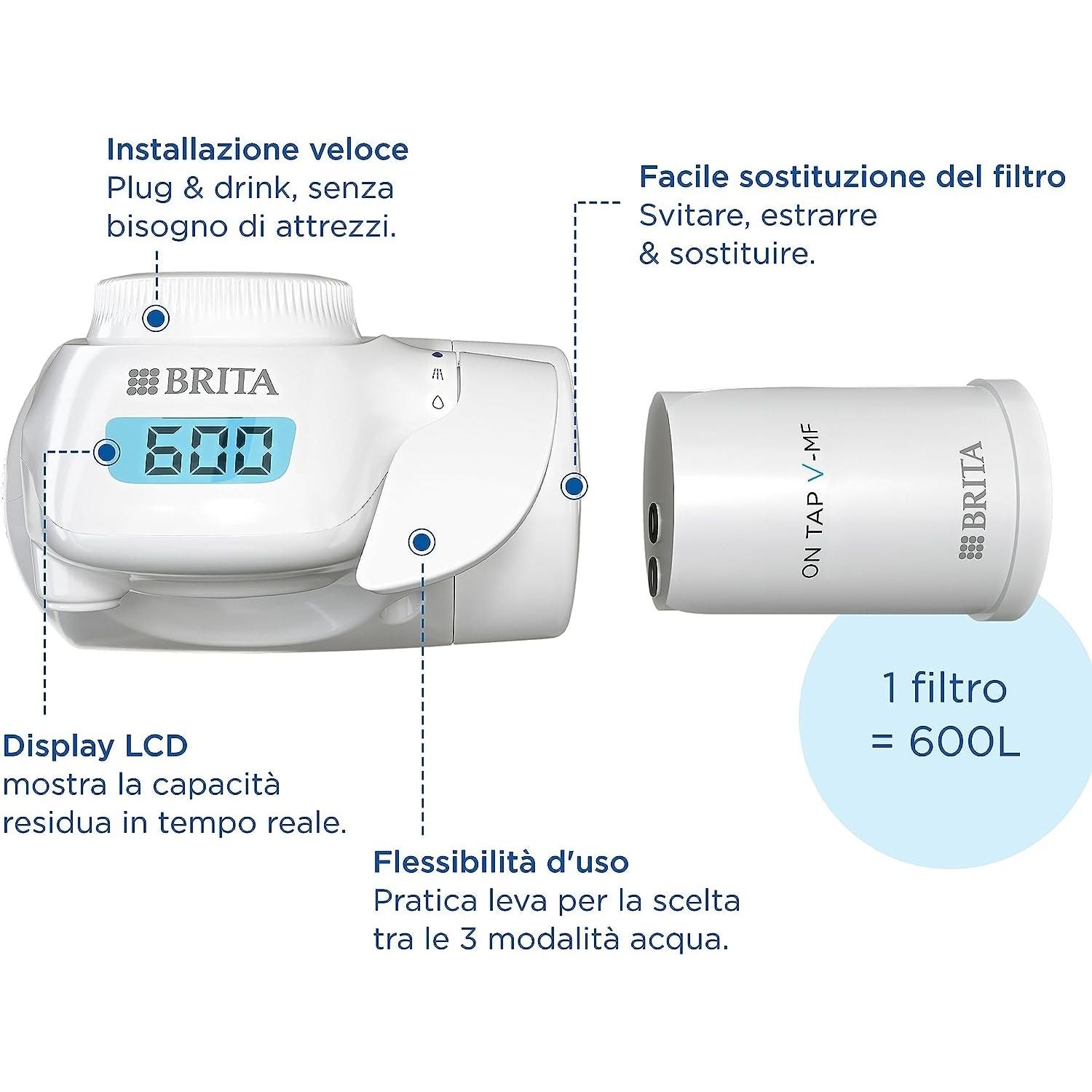 Brita Sistema filtrante On Tap Pro V-MF Per il Rubinetto