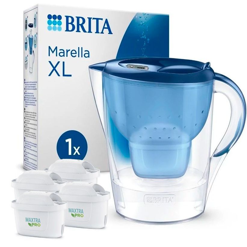 Brita Caraffa Marella XL Blu Capacità 3.5 L , MAXTRA PRO All-in-1