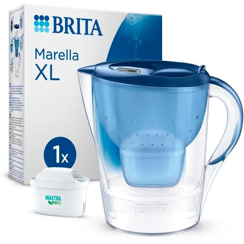 Brita Caraffa Marella XL Blu Capacità 3.5 L , MAXTRA PRO All-in-1