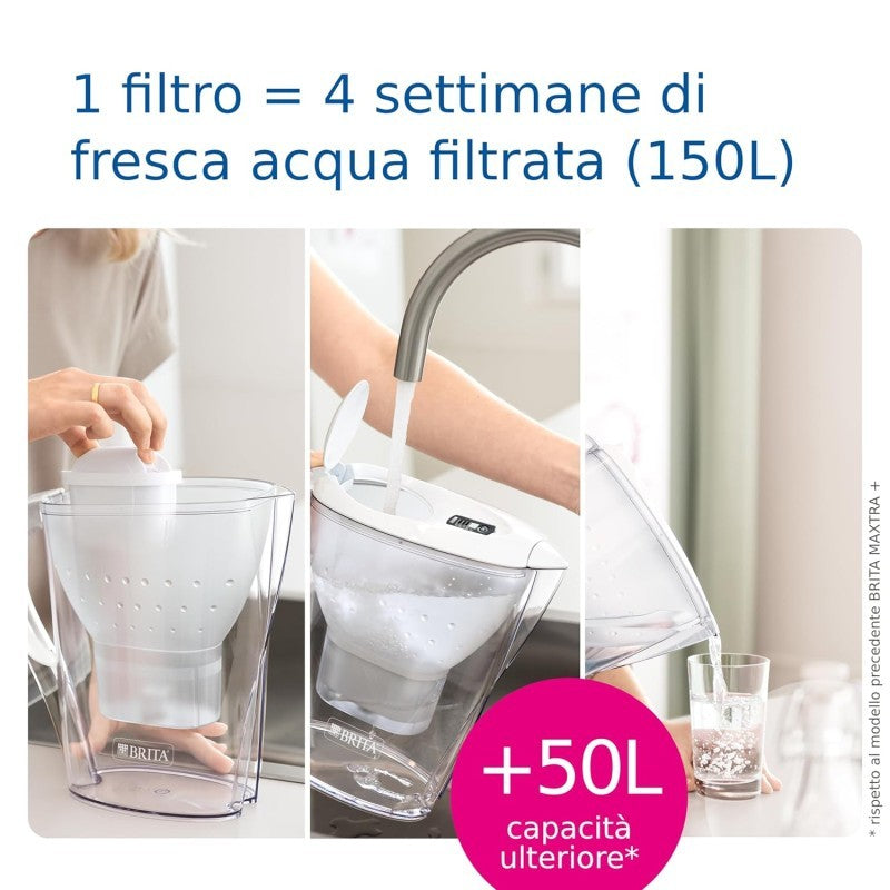 Brita Caraffa Marella XL Blu Capacità 3.5 L , MAXTRA PRO All-in-1