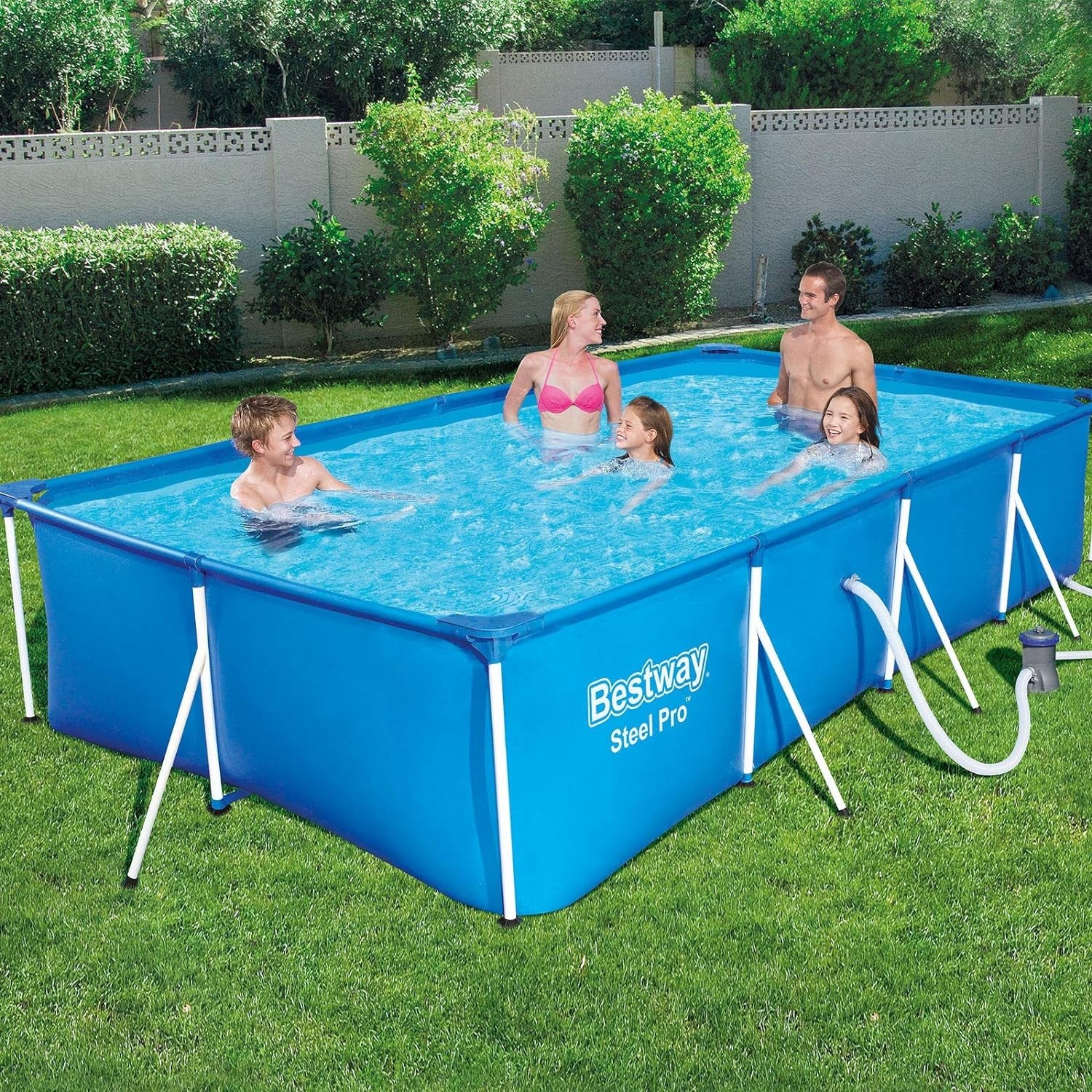 Bestway 56424 Piscina Fuori Terra Steel Pro Rettangolare 400x211x81 Cm