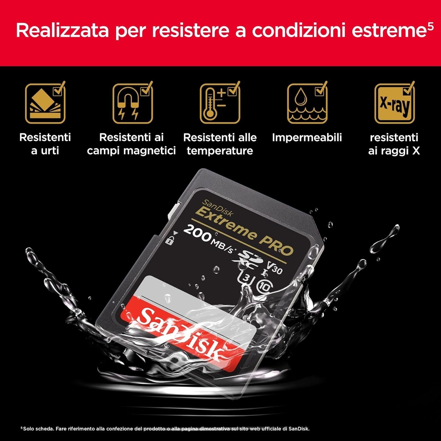 SanDisk micro SD Extreme PRO UHS-I U3 A2 CLASSE 10 Con Adattatore (512GB) GARANZIA ITALIA 5 ANNI