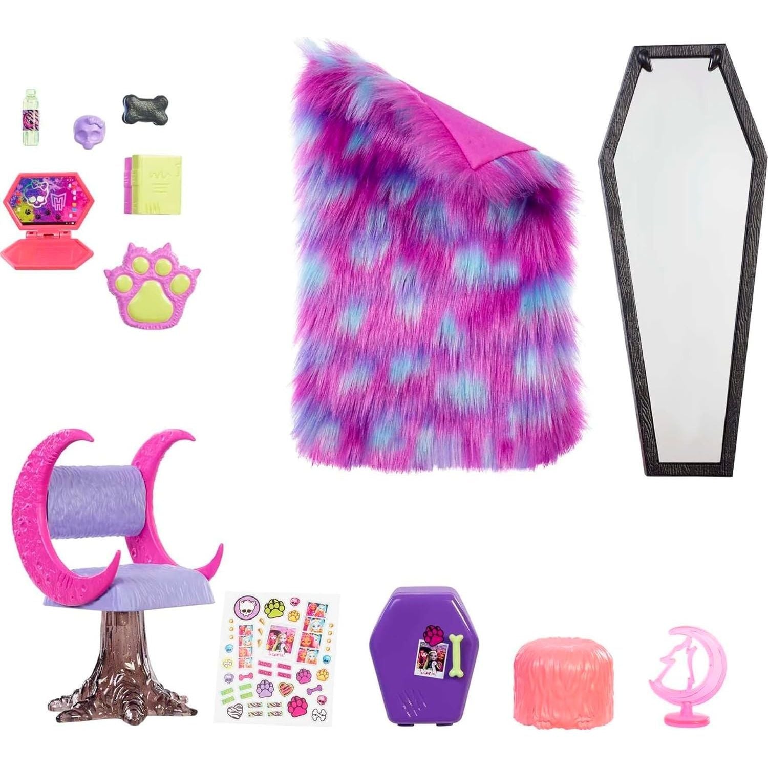 Monster High Clawdeen, Playset Camera da Letto