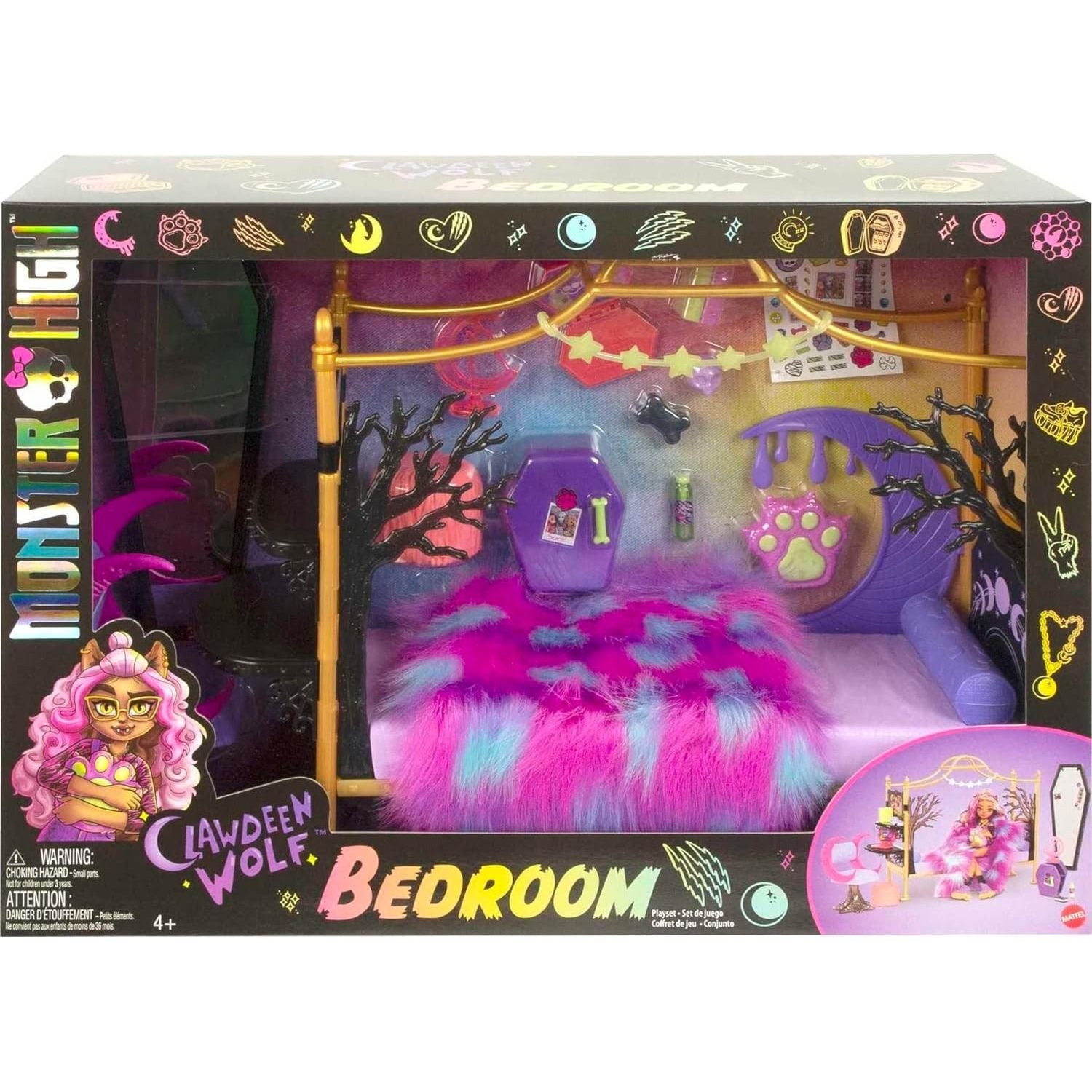 Monster High Clawdeen, Playset Camera da Letto
