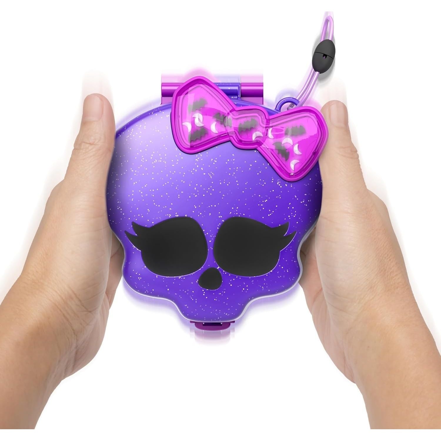 Polly Pocket Monster High Set Mostramiche, Playset Scuola Superiore con 3 Micro Bambole