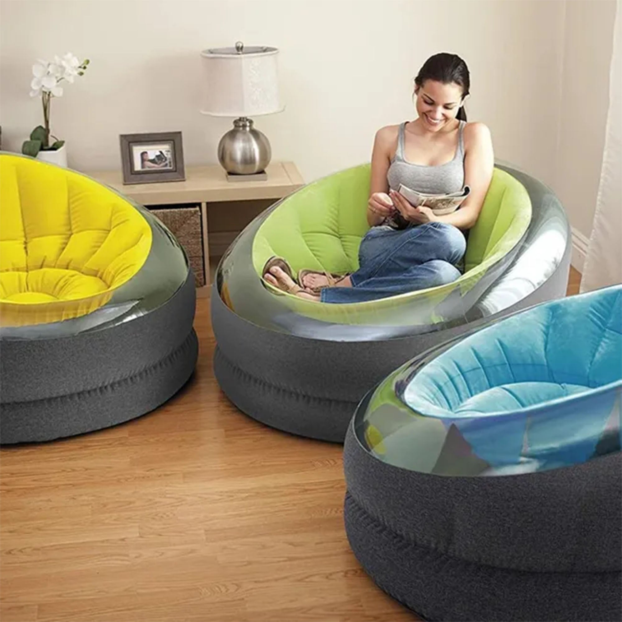 Intex 68582 Poltrona Gonfiabile Empire 112x109x69 Cm