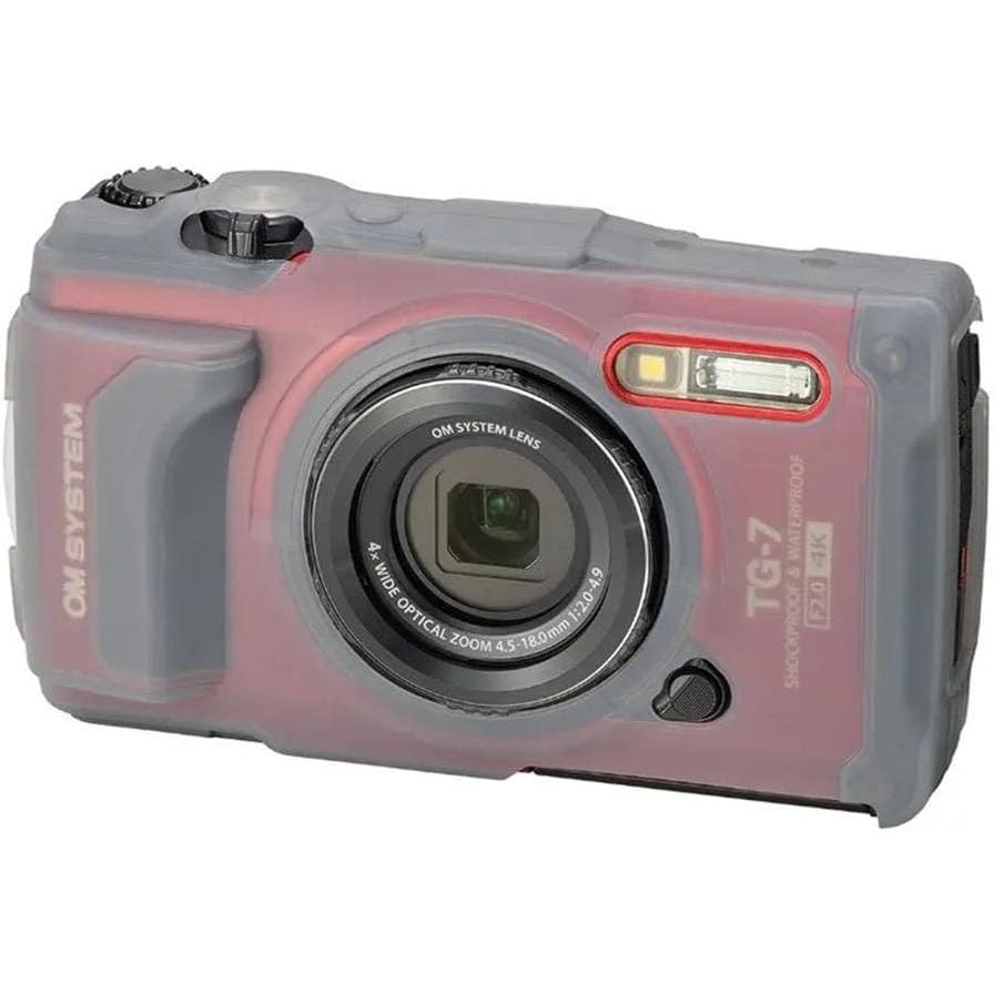 Olympus Silicon Case OM SYSTEM CSCH-128, Custodia per TG-7