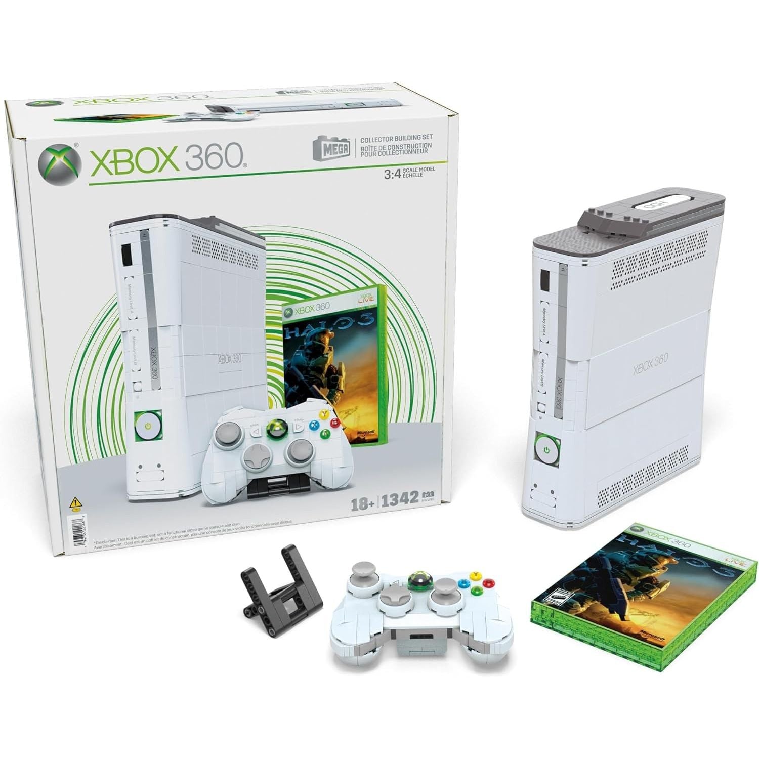 Mega Showcase Microsoft Console Xbox 360, set da costruire con 1342