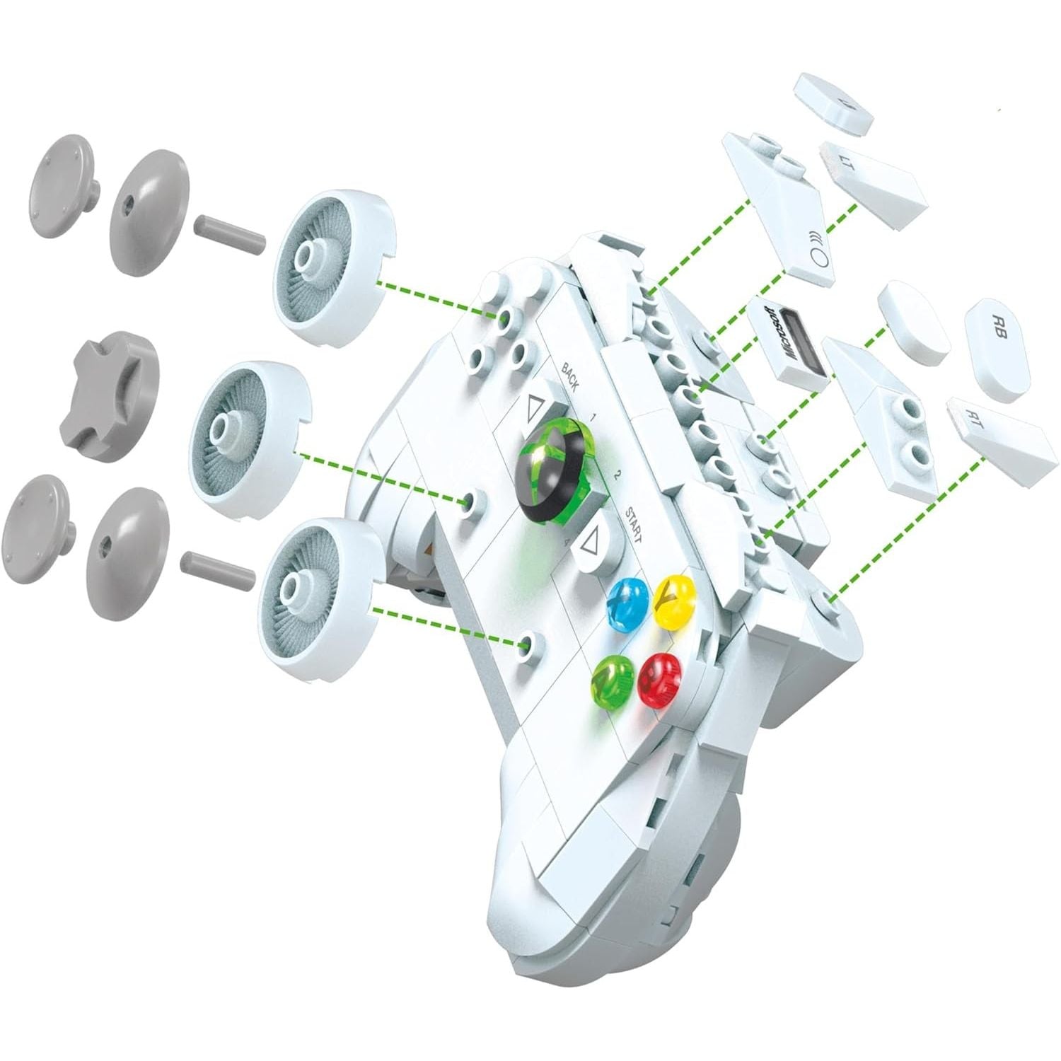 Mega Showcase Microsoft Console Xbox 360, set da costruire con 1342