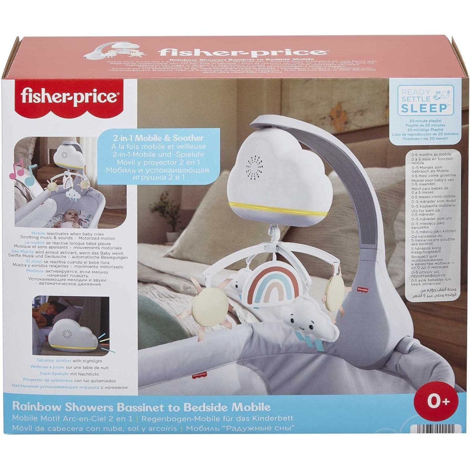 Fisher Price Giostrina Dolce Arcobaleno per Culla, 0+ Mesi, HBP40