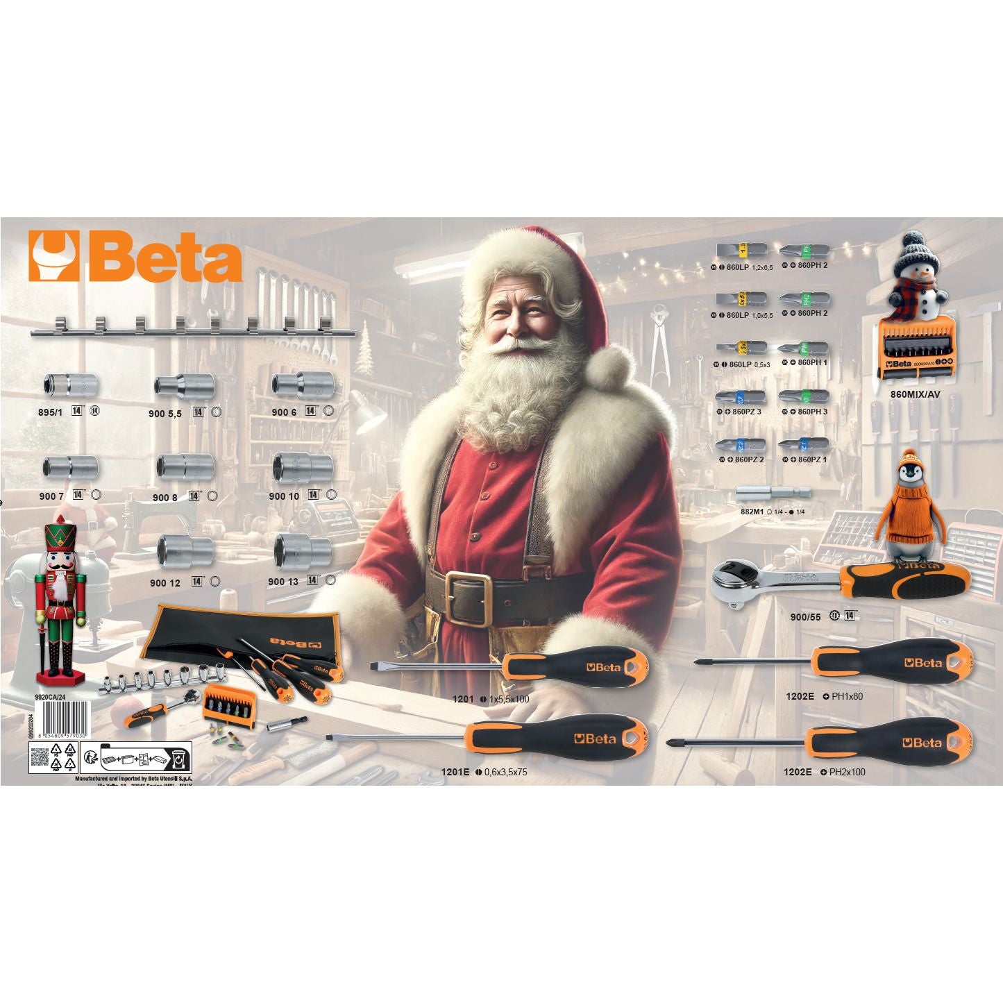 Beta Calendario dell'avvento - Set utensili per comporre un kit base fai da te