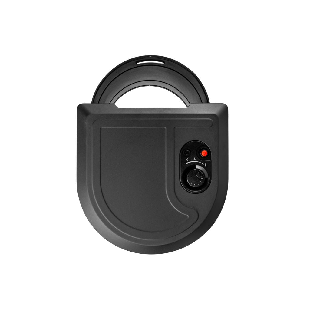 Qlima Stufa A Gas Da Interno 3,4 KW Effetto Camino GH8034 Black Regolatore Gas Qlima Incluso