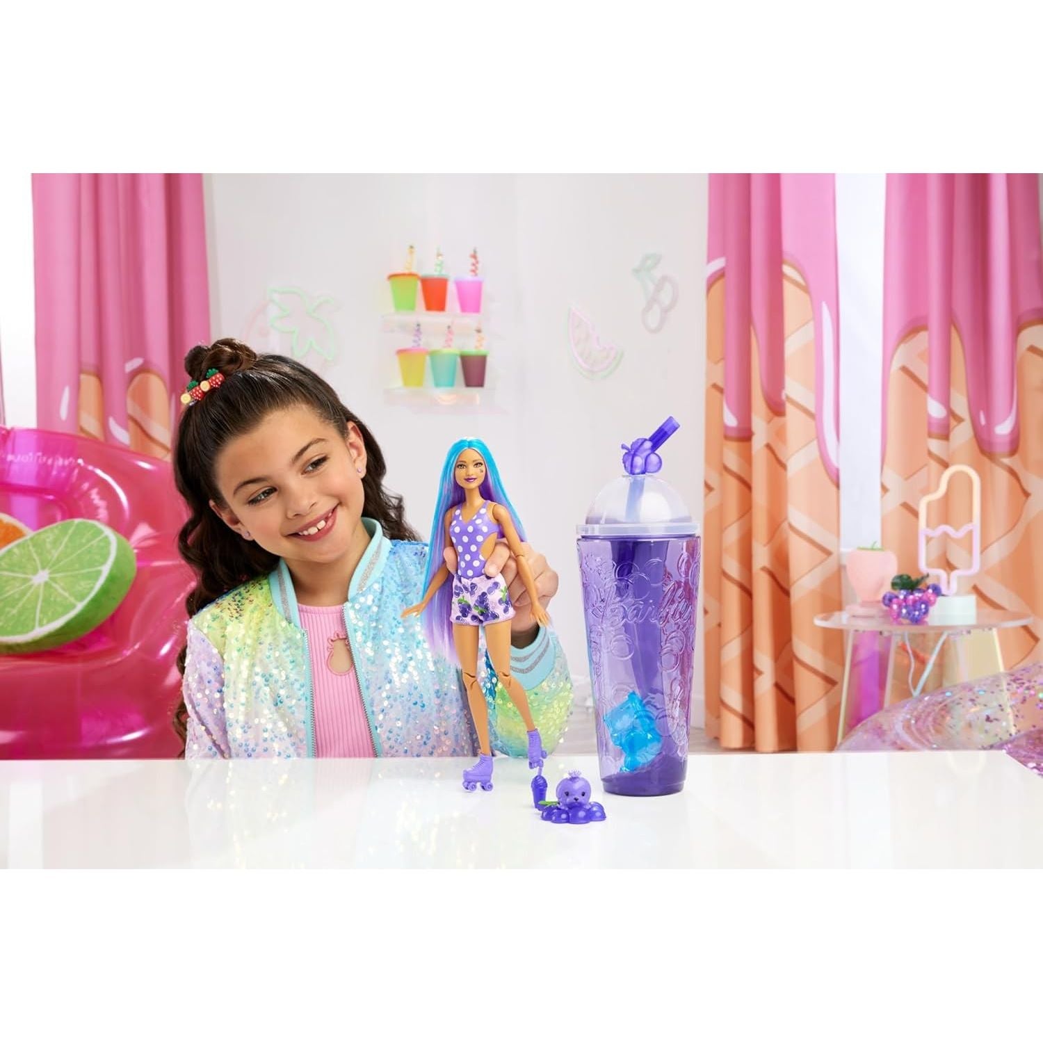 Barbie - Pop Reveal Serie Frutta - Spuma D'uva