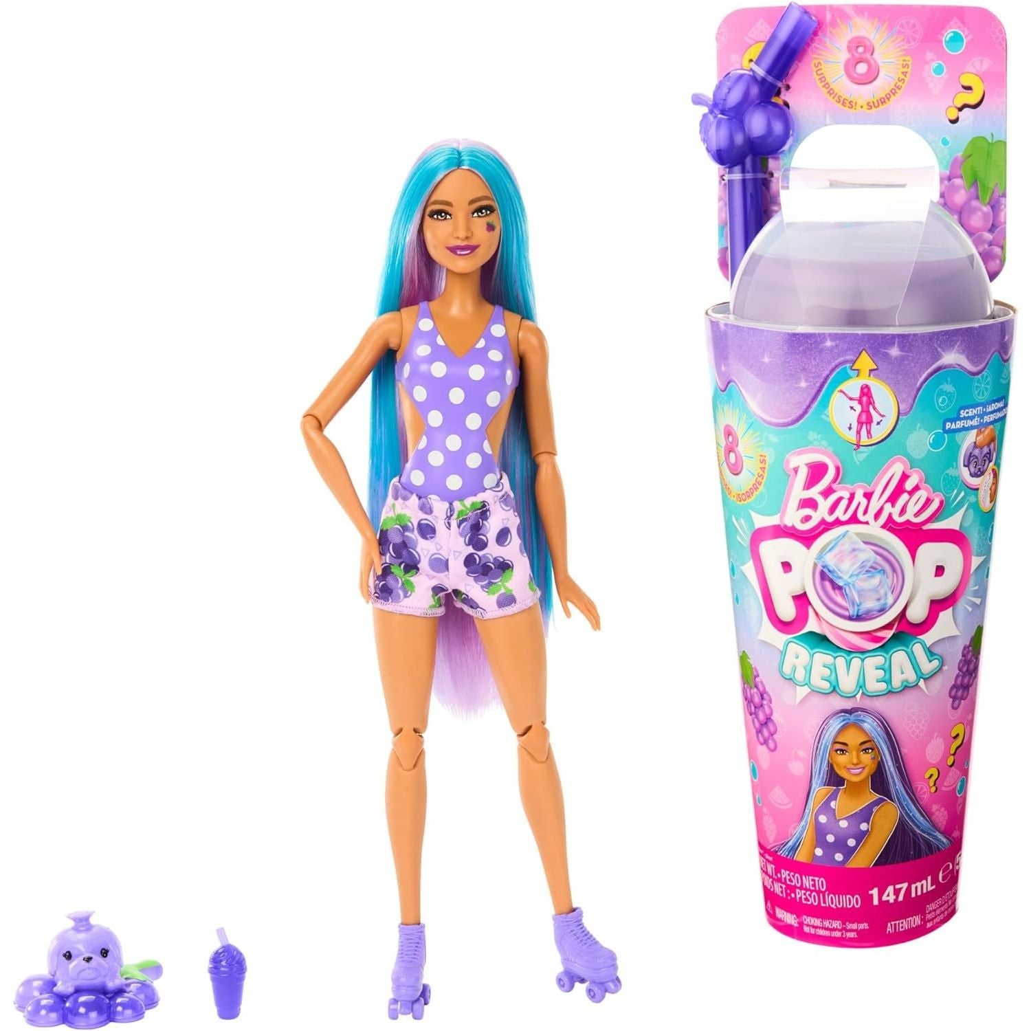 Barbie - Pop Reveal Serie Frutta - Spuma D'uva