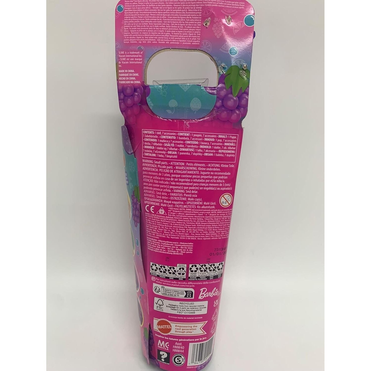 Barbie - Pop Reveal Serie Frutta - Spuma D'uva