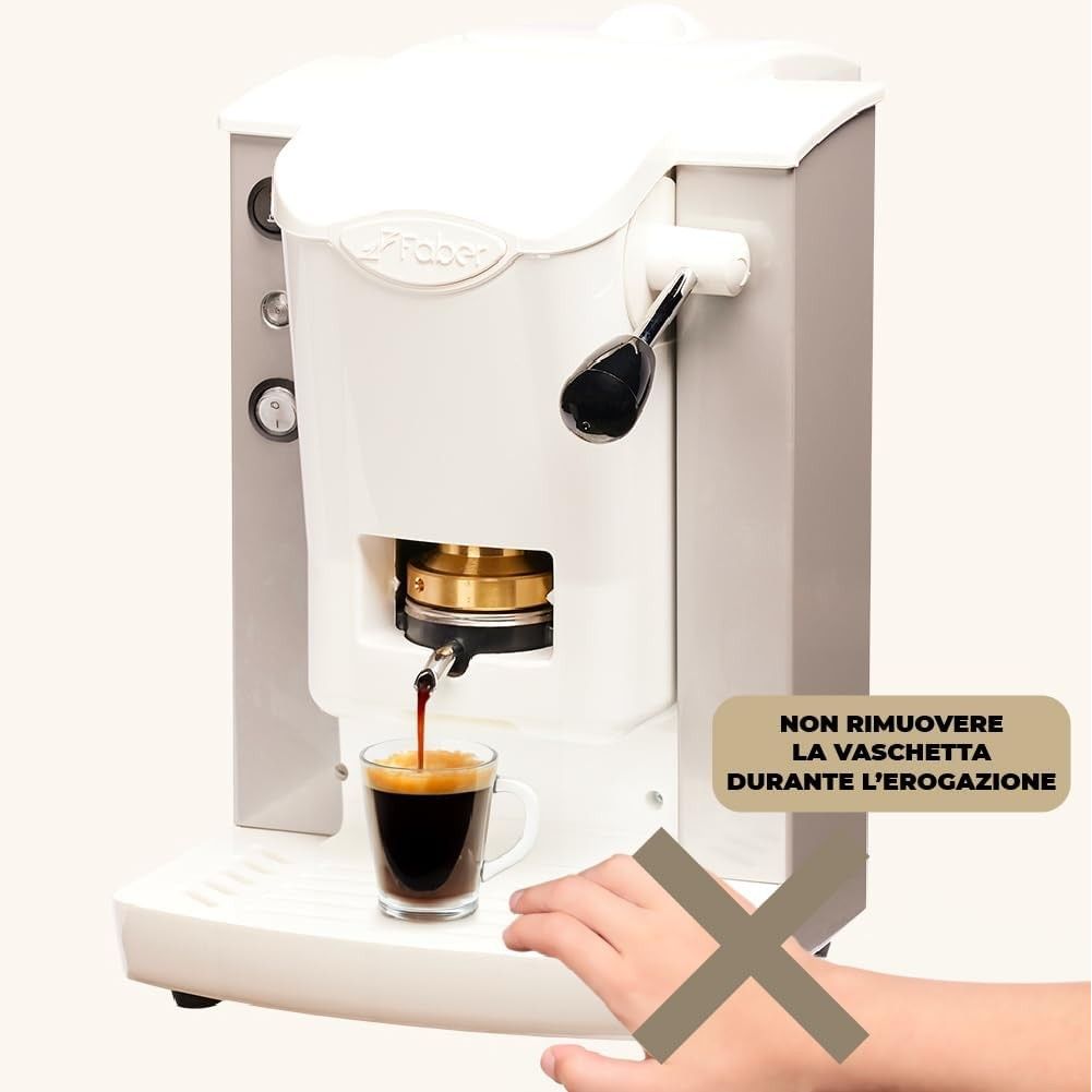 FABER MACCHINA DA CAFFE' SLOT PLAST BASIC TELAIO BIANCO/GRIGIO GARANZIA UFFICIALE ITALIA 2 ANNI