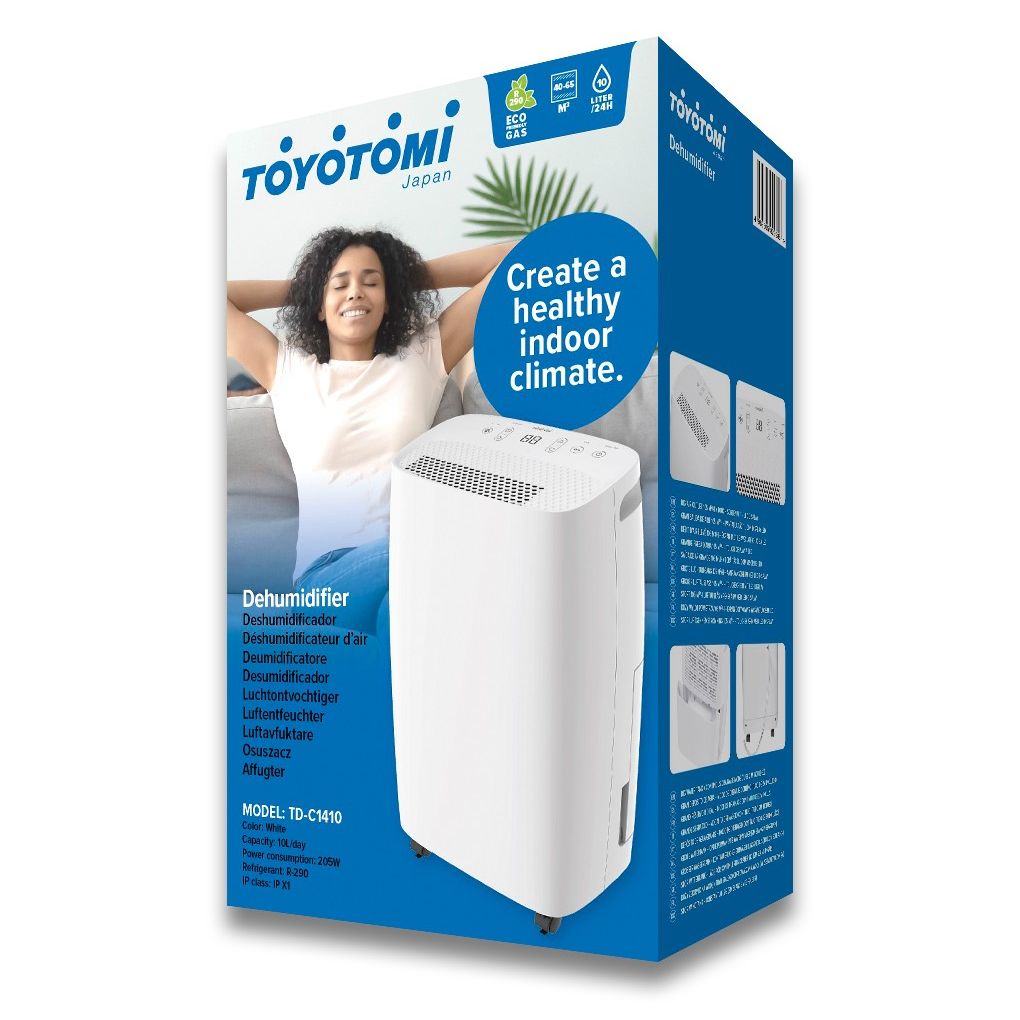 Toyotomi Deumidificatore Antimuffa TD-C1410 Capacità 10 Lt