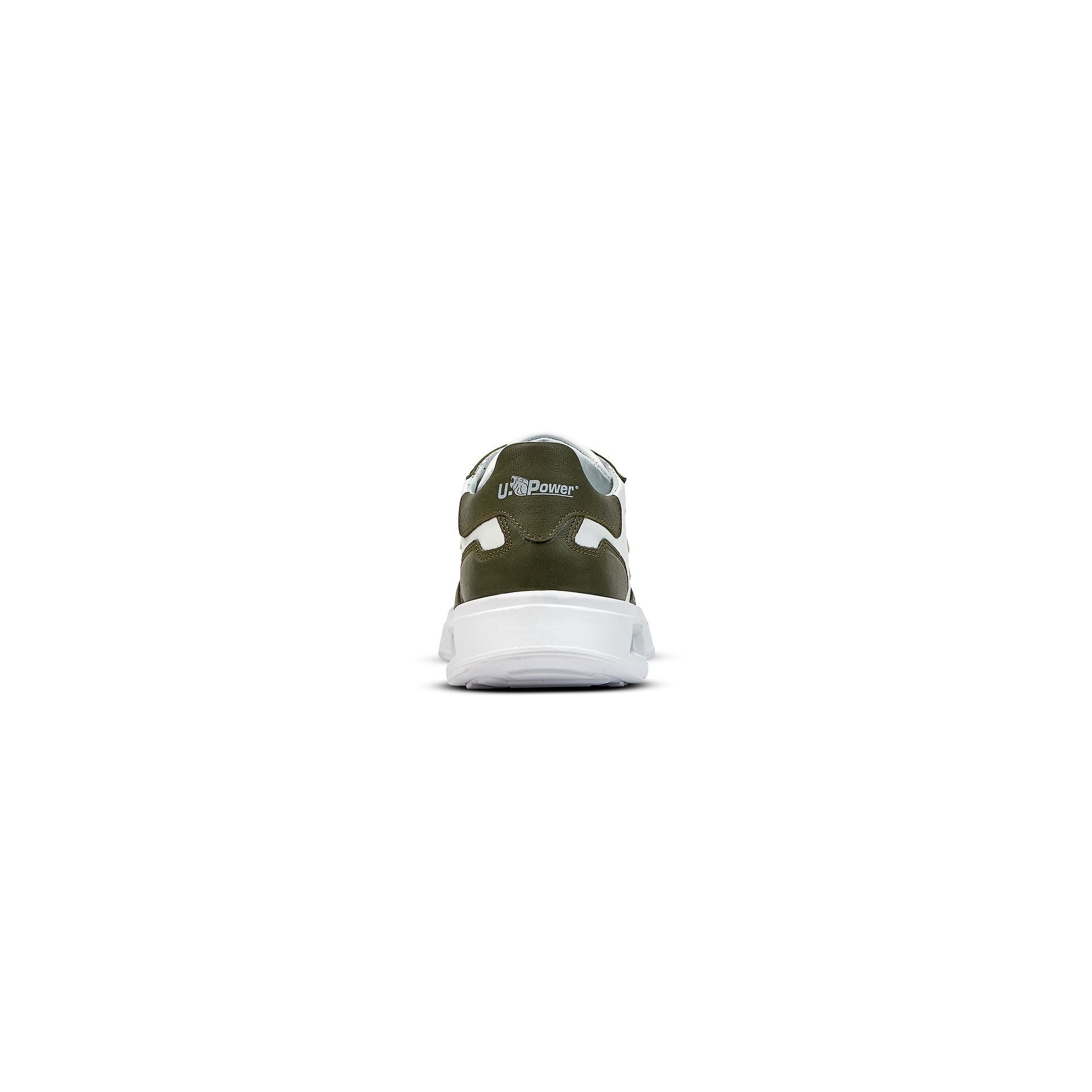 U-Power Urban Sneakers Scarpa Genesis In Morbida Pelle Bianca Con Suola Antiscivolo