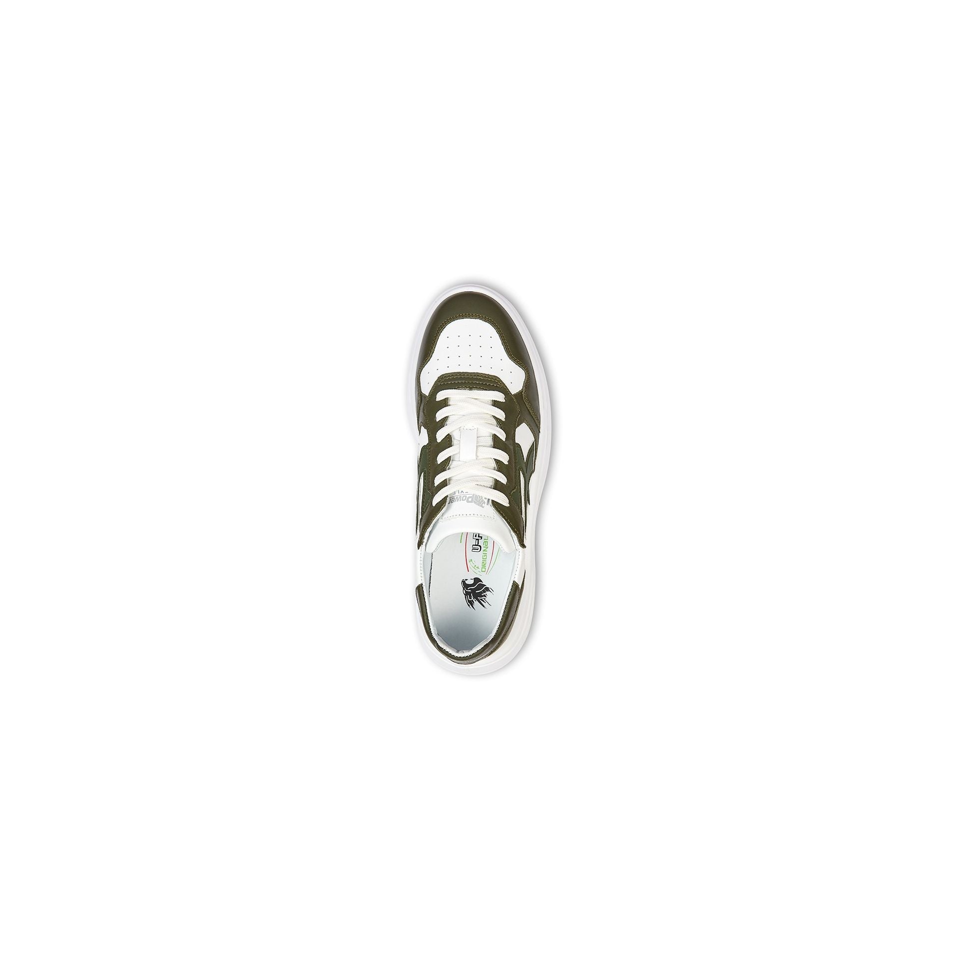 U-Power Urban Sneakers Scarpa Genesis In Morbida Pelle Bianca Con Suola Antiscivolo