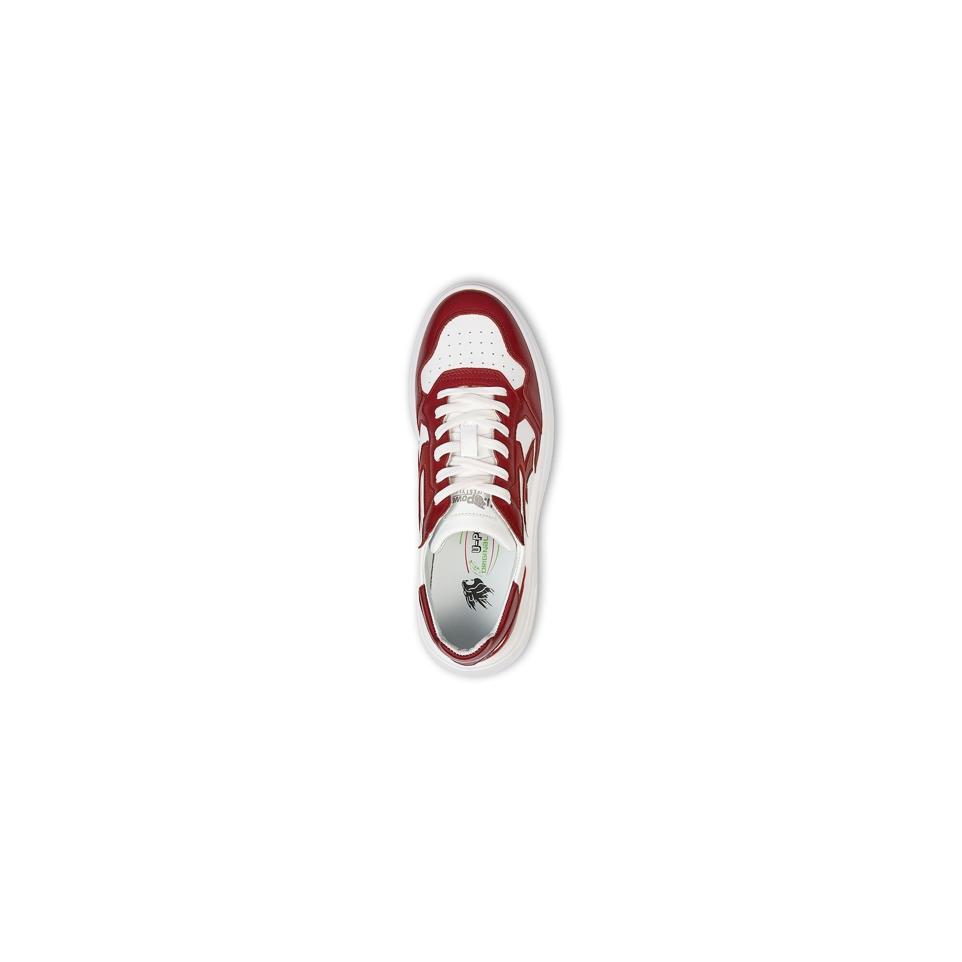 U-Power Urban Sneakers Scarpa Scarlett In Morbida Pelle Bianca Con Suola Antiscivolo