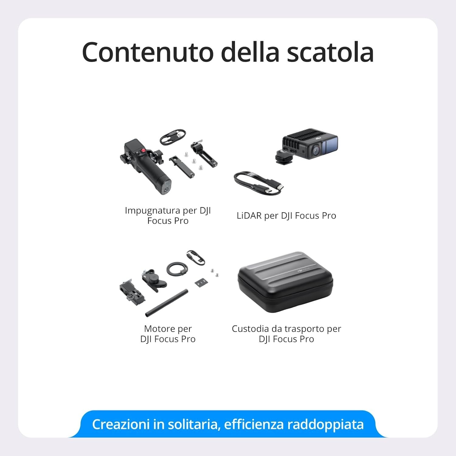 DJI Focus Pro Creator Combo GARANZIA ITALIA NITAL 2 ANNI
