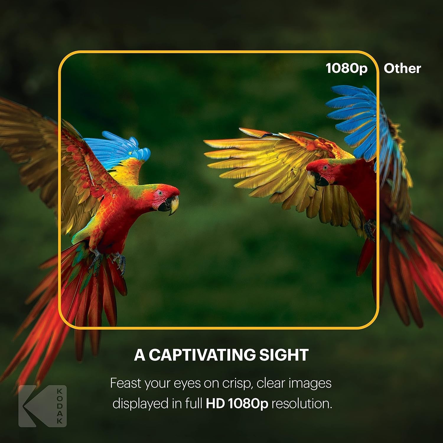 KODAK MINI PROIETTORE PORTATILE HD9 WHITE - Garanzia Ufficiale Italia 2 Anni