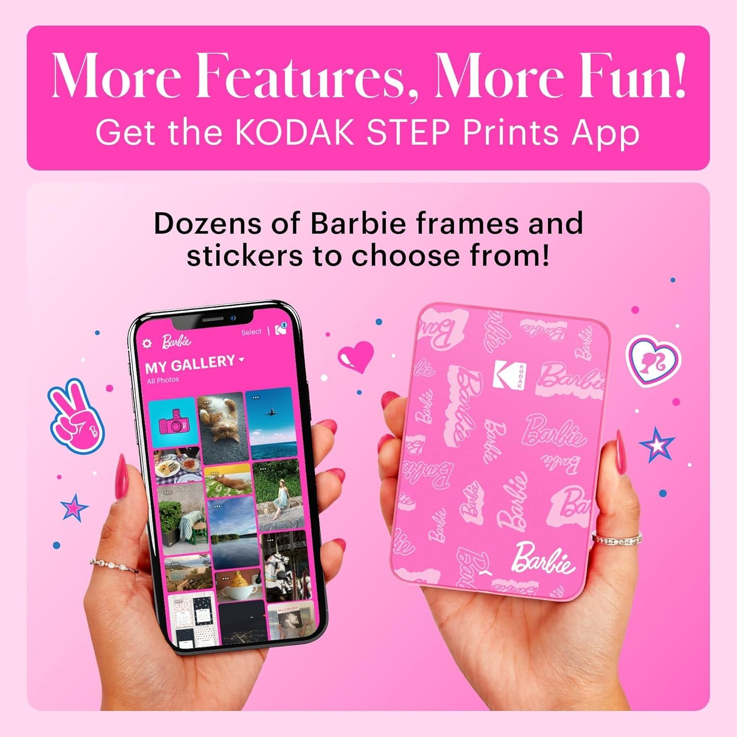 KODAK STEP PRINTER SLIM BARBIE PRINTER 2 GARANZIA POLYPHOTO 2 ANNI ITALIA