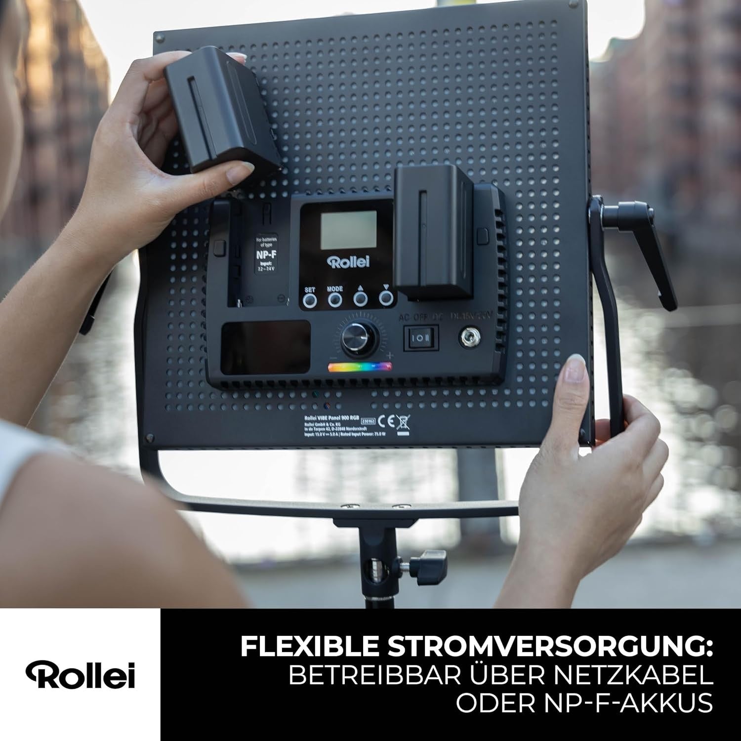ROLLEI VIBE PANEL 900 RGB - Garanzia Ufficiale Italia 2 ANNI