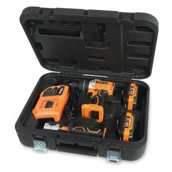 Beta Kit Trapano Avvitatore A Percussione 20V Con 35 Accessori