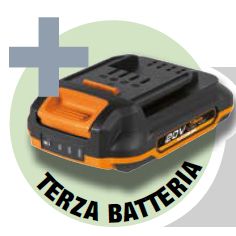 Beta Kit Trapano Avvitatore A Percussione 20V Con 3 Batterie