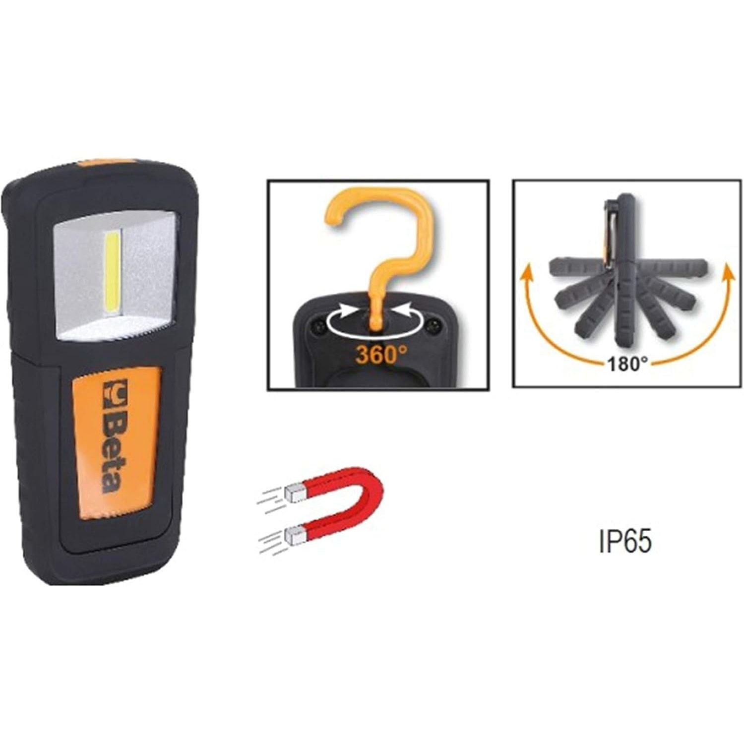 Beta Lampada Ricaricabile Compatta Con Led Ad Altissima Luminosità