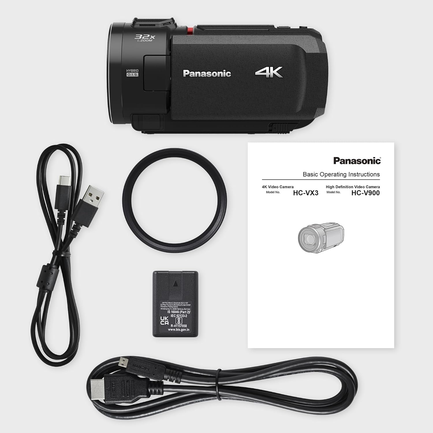 Panasonic HC-VX3E Videocamera Compatta Ultra HD 4K GARANZIA FOWA 4 ANNI ITALIA