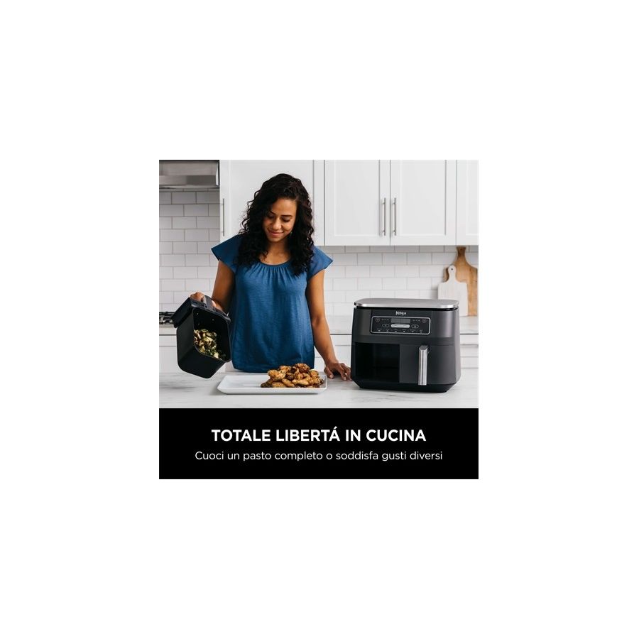SHARK NINJA FRIGGITRICE AD ARIA DUAL ZONE DA 7,6L - GARANZIA UFFICIALE ITALIA 2 ANNI