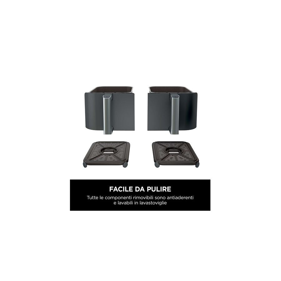 SHARK NINJA FRIGGITRICE AD ARIA DUAL ZONE DA 9,5L - GARANZIA UFFICIALE ITALIA 2 ANNI
