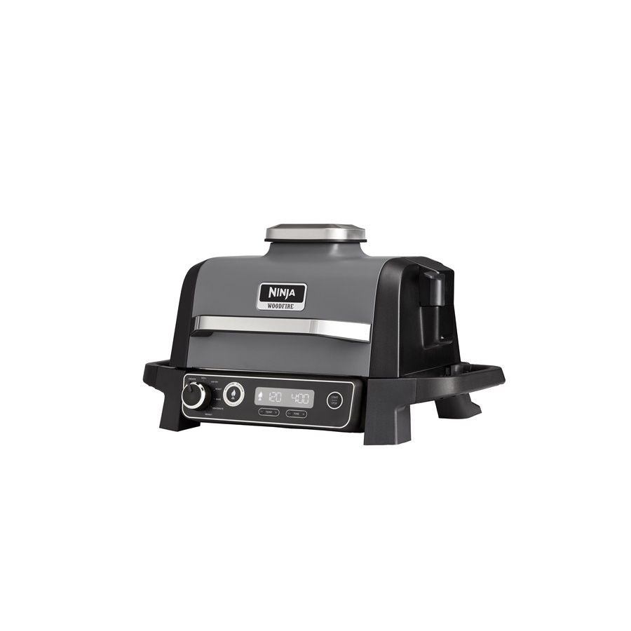 SHARK NINJA BARBECUE ELETTRICO CON AFFUMICATORE WOODFIRE - GARANZIA UFFICIALE ITALIA 2 ANNI