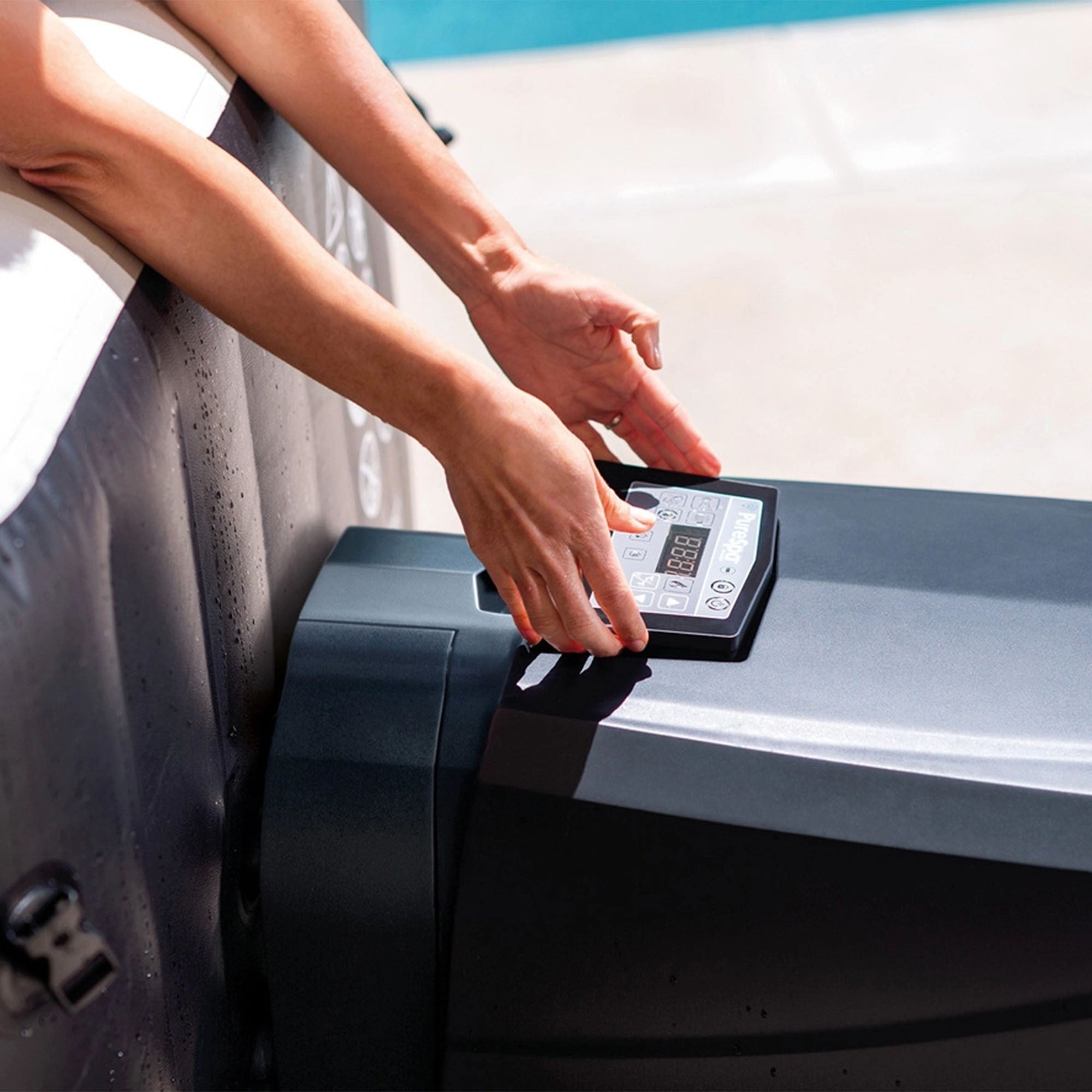 Intex  Pure Spa™ Bubble E Jet Massage Deluxe Ottagonale 201x71 Cm 4 Posti