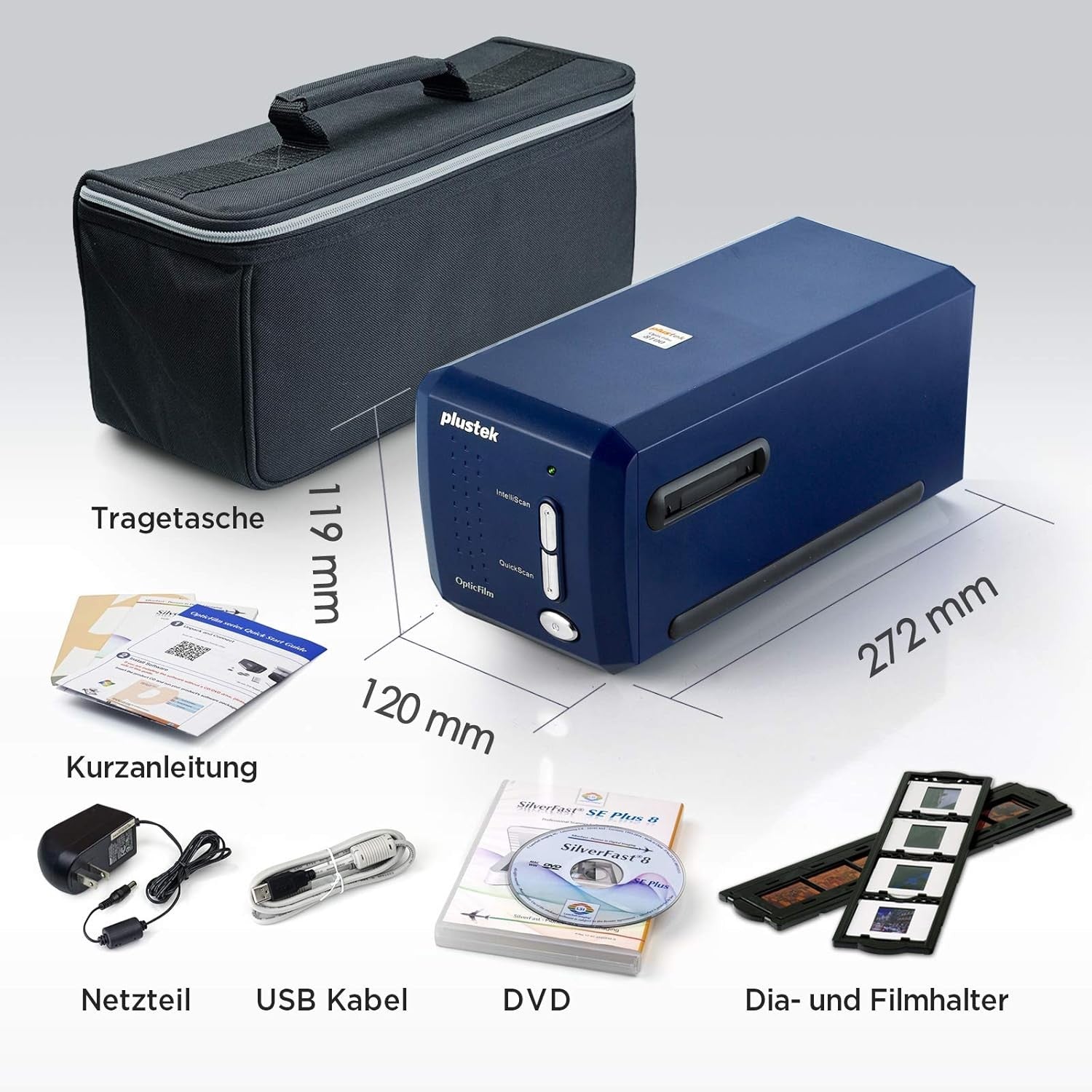 PLUSTEK SCANNER OPTICFILM 8100 GARANZIA UFFICIALE 2 ANNI ITALIA