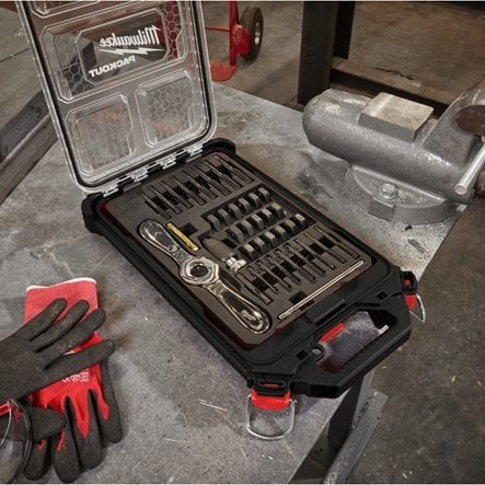 Milwaukee Packout Set Maschi E Filiere 38 pezzi