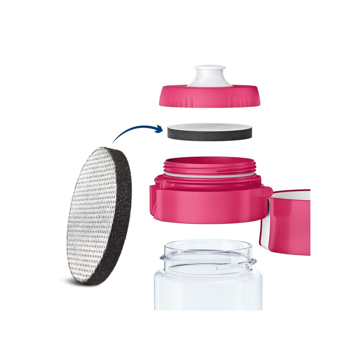 Brita Borraccia Filtrante Fill  Go Pink 0.6 Litri
