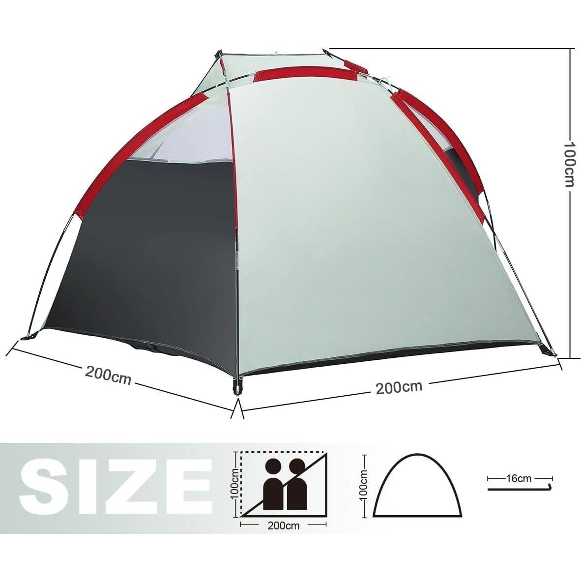 Bestway Tenda Da Spiaggia Ramble 2 Adulti Cm. 200X100X100