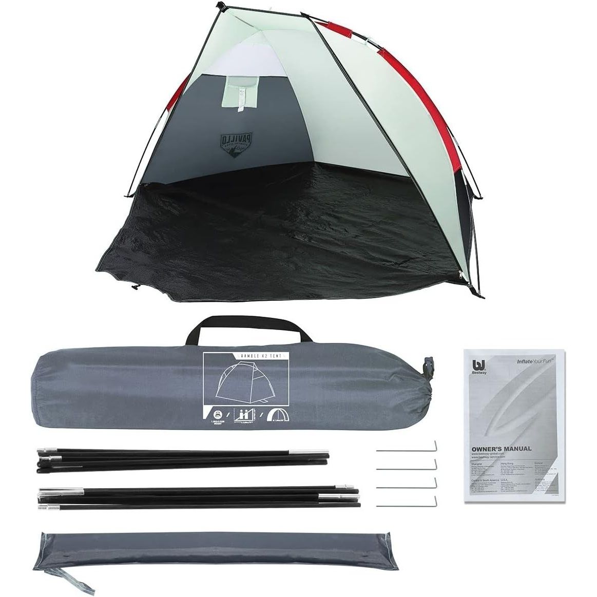Bestway Tenda Da Spiaggia Ramble 2 Adulti Cm. 200X100X100
