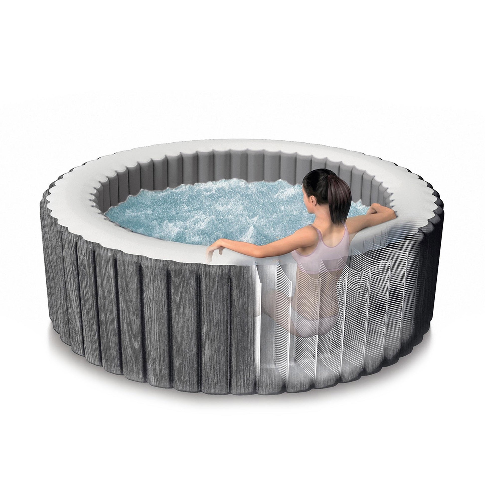 Intex 28442 PureSpa Greywood Deluxe Spa Idromassaggio 6 Posti