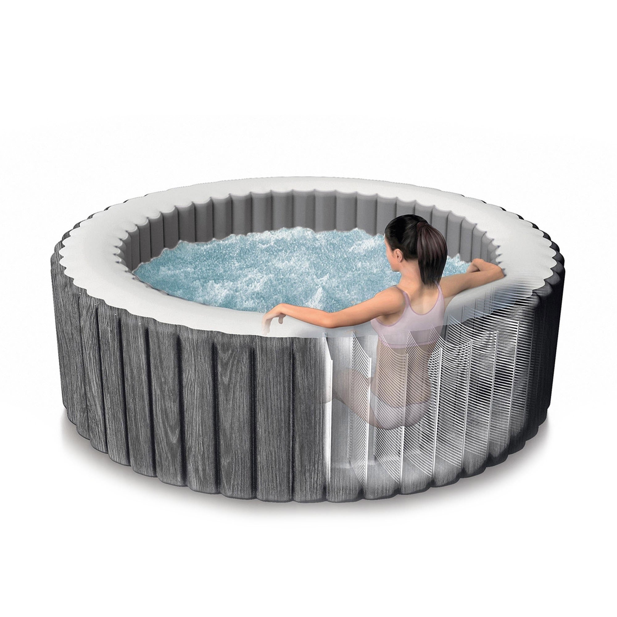 Intex 28442 PureSpa Greywood Deluxe Spa Idromassaggio 6 Posti