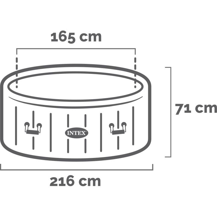 Intex 28442 PureSpa Greywood Deluxe Spa Idromassaggio 6 Posti