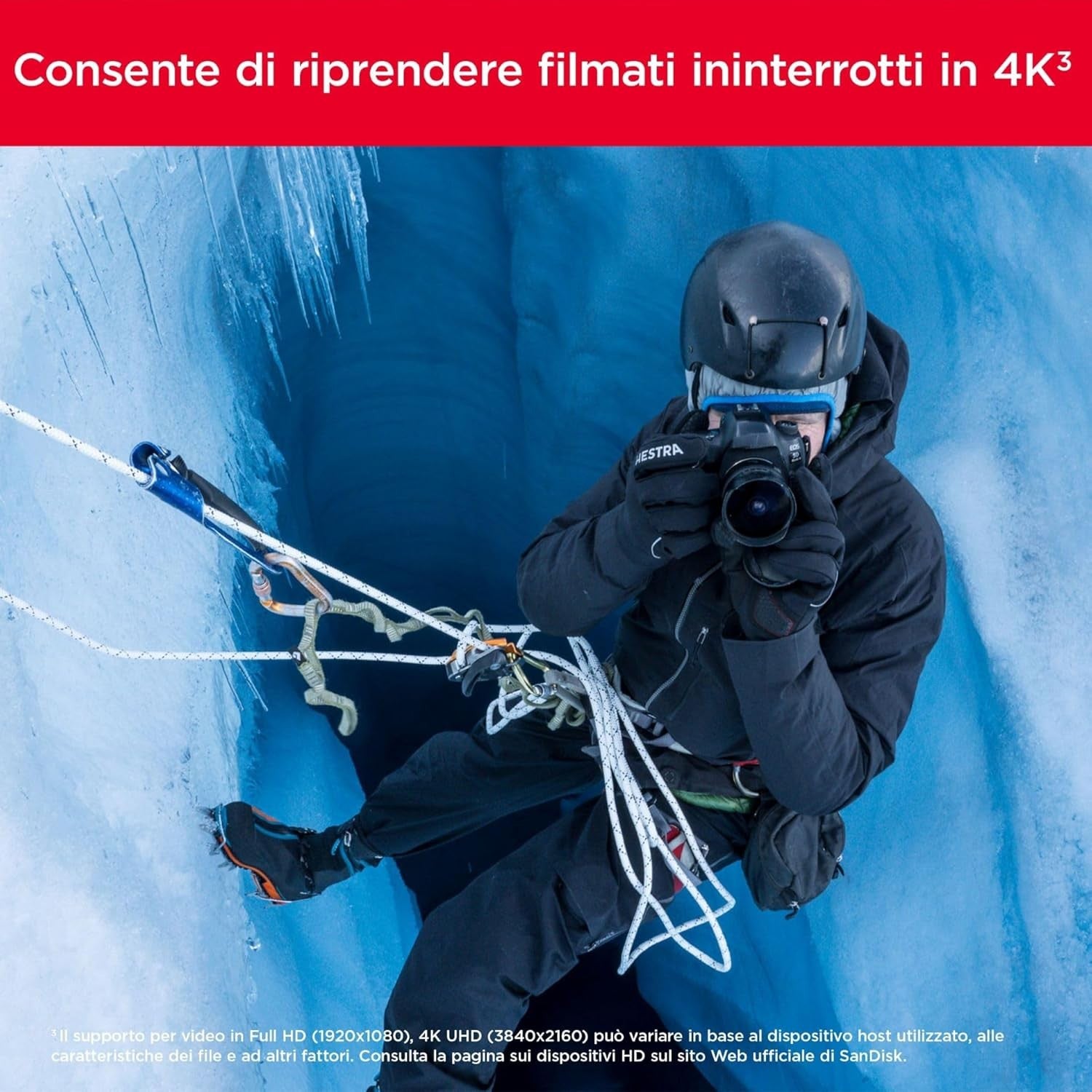SanDisk SDXC Extreme PRO UHS-I (1 TB) 200MB/S V30 A2 U3 C10 GARANZIA ITALIA 5 ANNI
