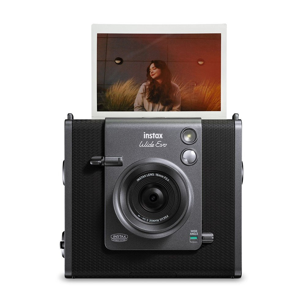 FUJIFILM INSTAX WIDE EVO BLACK CAMERA GARANZIA UFFICIALE ITALIA 2 ANNI