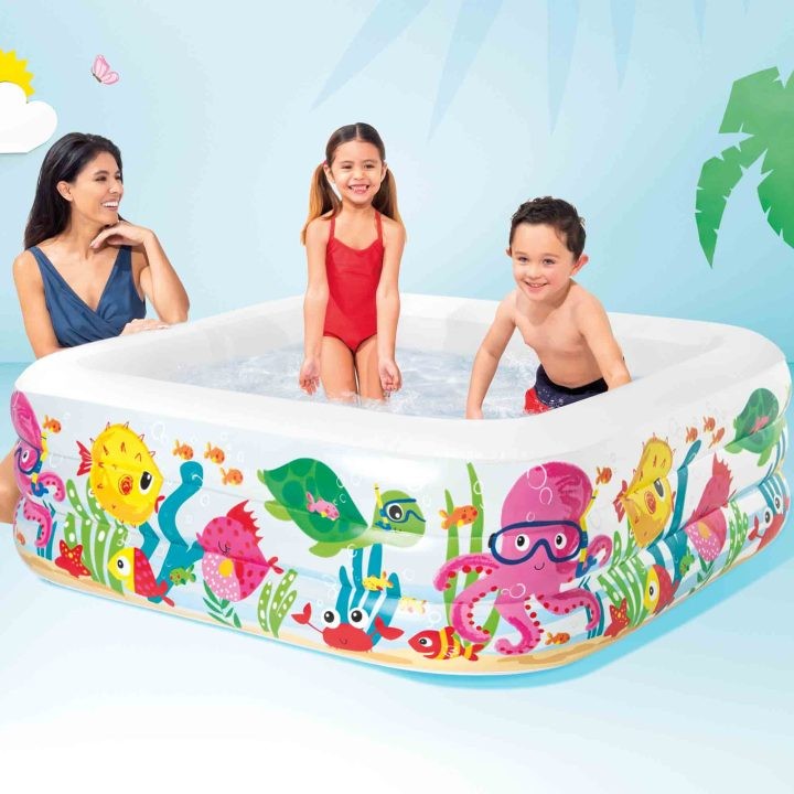 Intex 57471NP Piscina Acquario, Colori Assortiti 159cm x 159cm x 50cm