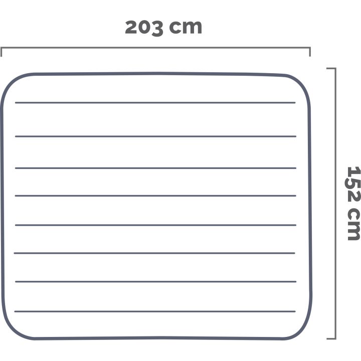 Intex Materasso Airbed Dura-Beam Pillow Rest Raised con Pompa Elettrica Incorporata