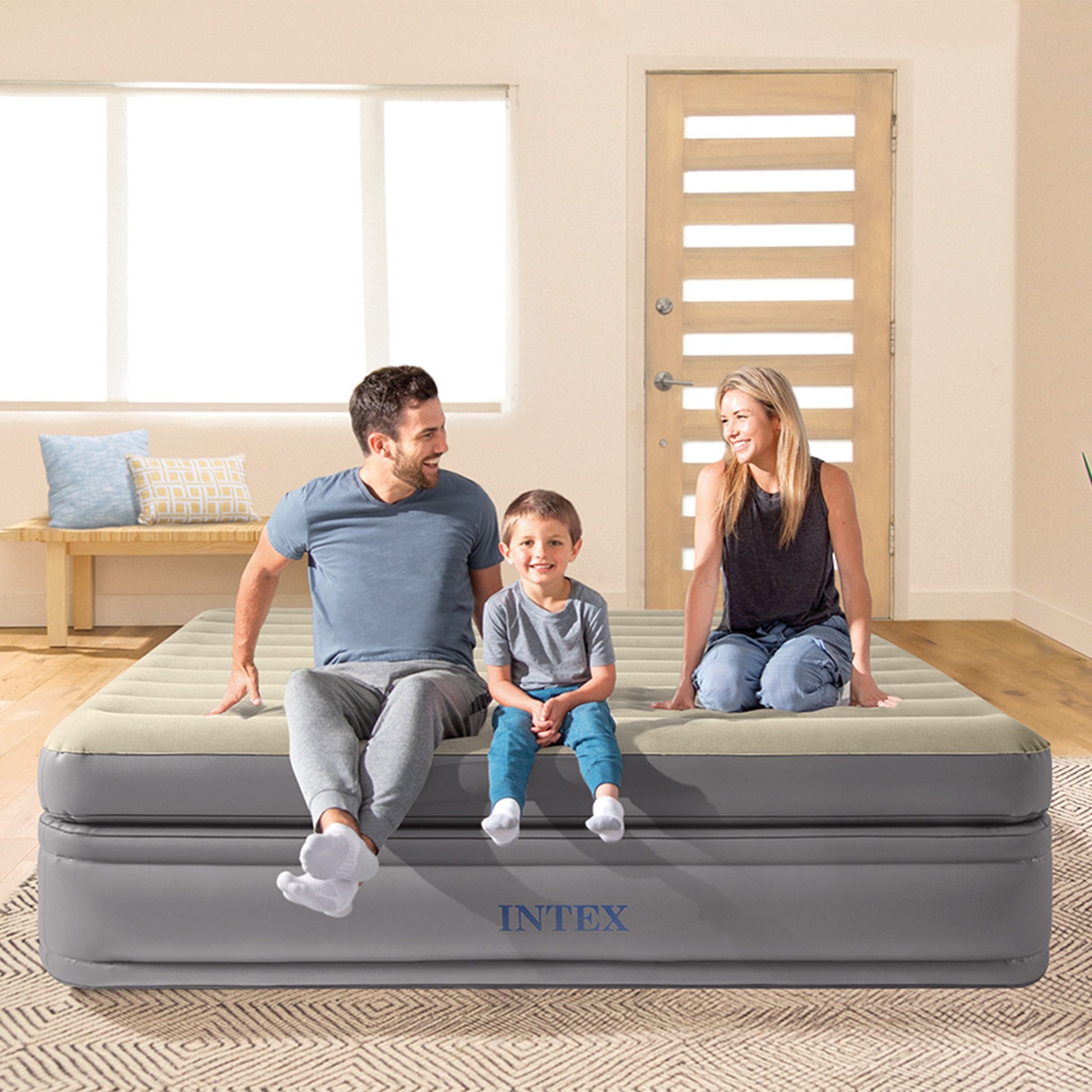 Intex Materasso Airbed Dura-Beam Prime Comfort Elevated con Pompa Elettrica Incorporata