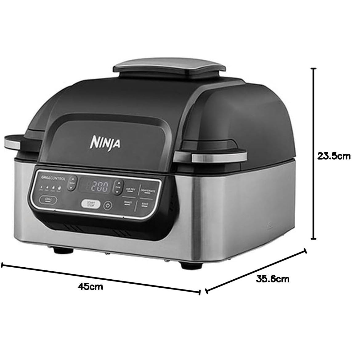 SHARK NINJA GRIGLIA E FRIGGITRICE AD ARIA NINJA FOODI AG301EU - GARANZIA UFFICIALE ITALIA 2 ANNI